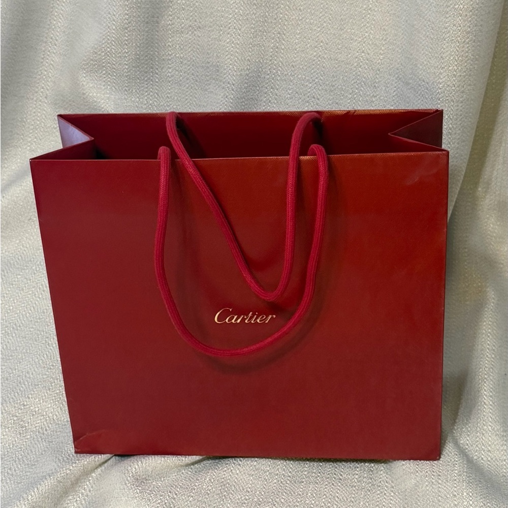 Cartier Crimson Rope-Handle Tote - Picture 2 of 4